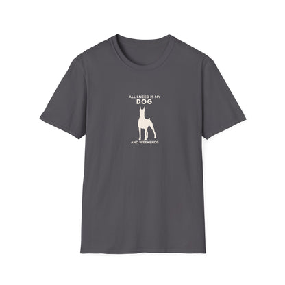 Personalised Dog Lover T-Shirt — "All I Need Is My Dog and..." Custom Gift
