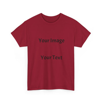 Custom Image and Text Unisex T-Shirt