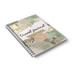 Travel Journal Notebook — A5 Vintage Map Wirobound Journal