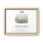 Personalised Wildflower Name Canvas Print — You're One in a Million - AlleyCrafters