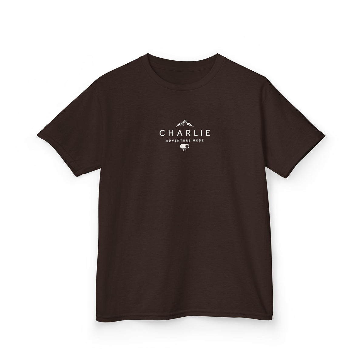Personalised Adventure Kids Tee — Mountain Logo Children's Shirt