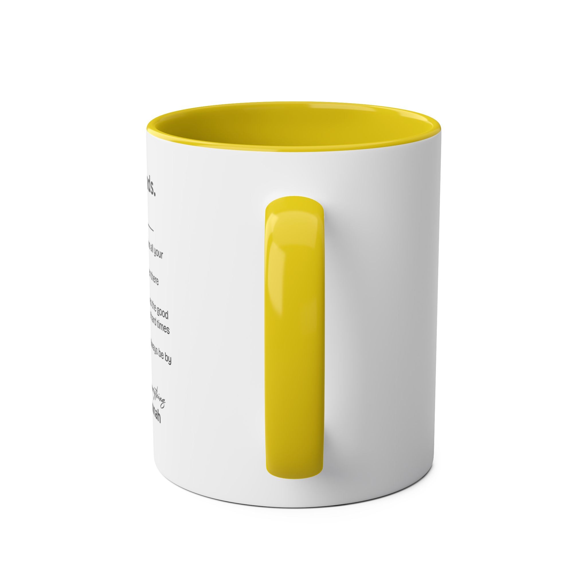 Best Friends Definition Coffee Mug — Personalized Friendship Gift (11oz Two-Tone)