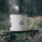 Personalised Enamel Camping Mug — "The Best Memories Are Made on Country Walks"