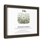 Personalised Wildflower Name Canvas Print — You're One in a Million - AlleyCrafters
