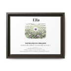 Personalised Wildflower Name Canvas Print — You're One in a Million - AlleyCrafters