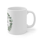 Personalised Best Man Mug | Greenery Wreath Wedding Gift with Name & Date UK