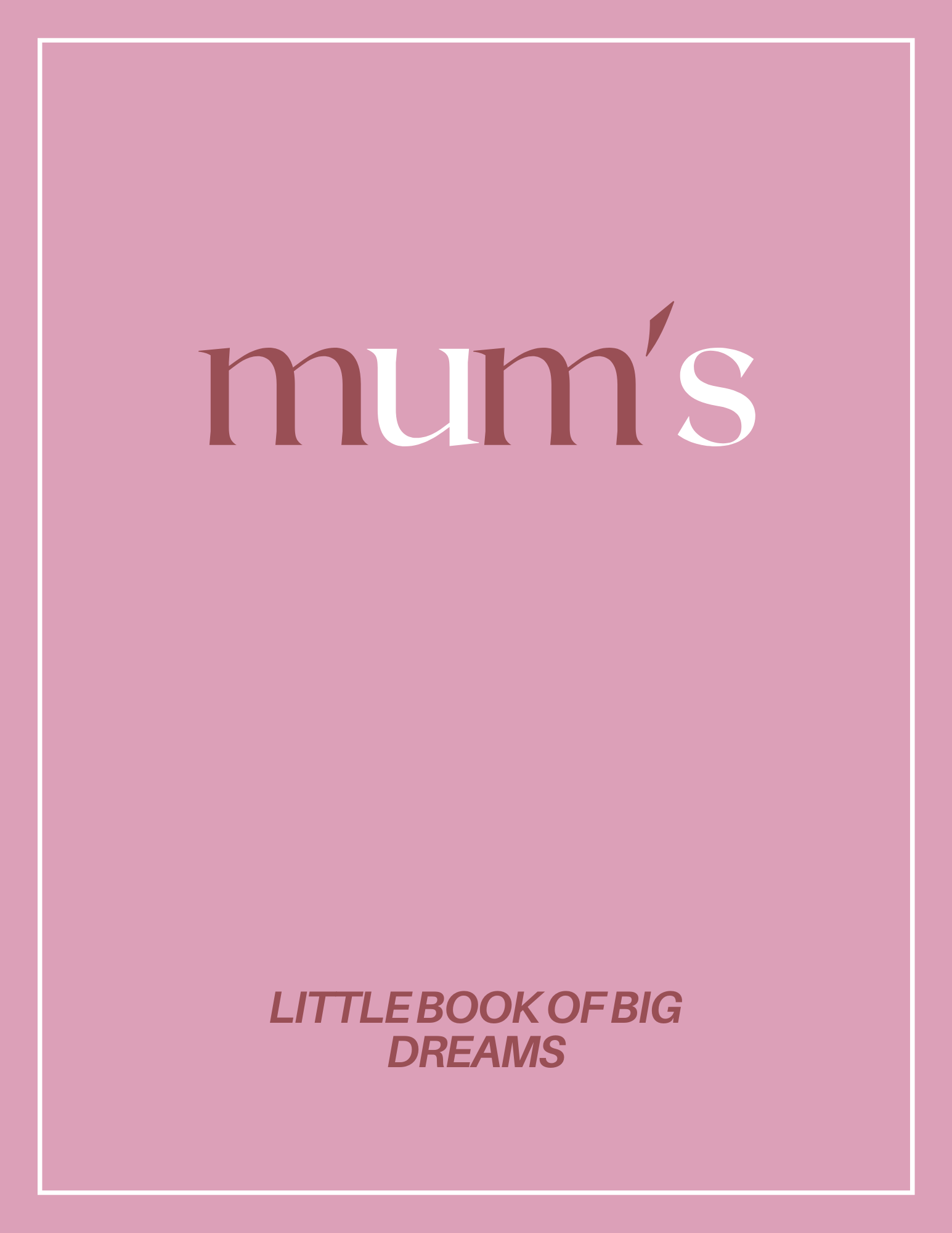 Mum's A5 Notebook | Personalise with Any Text | Custom Pink Journal