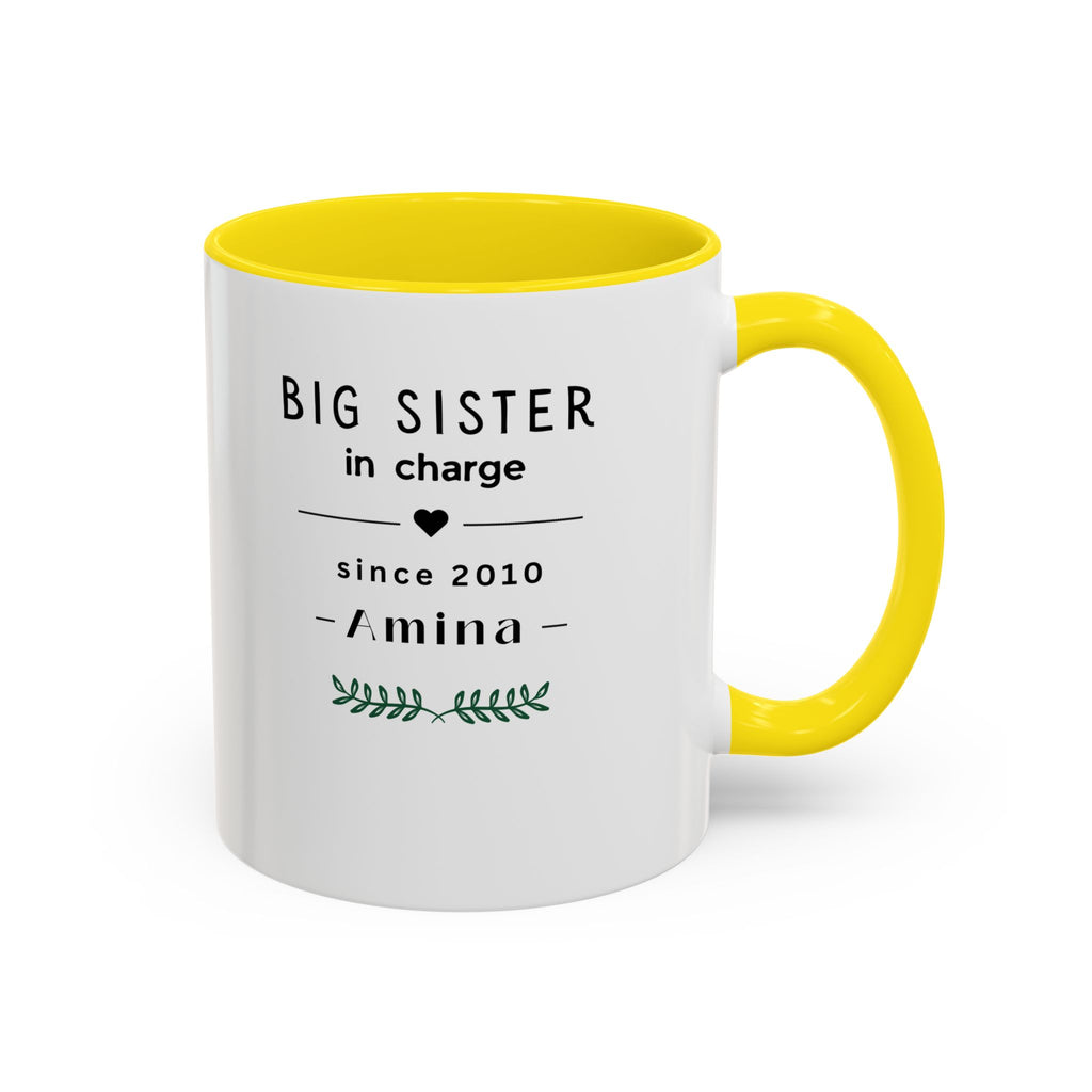 Personalised Sister Mug | Big Sister, Middle Sister or Little Sister | Custom Name Gift
