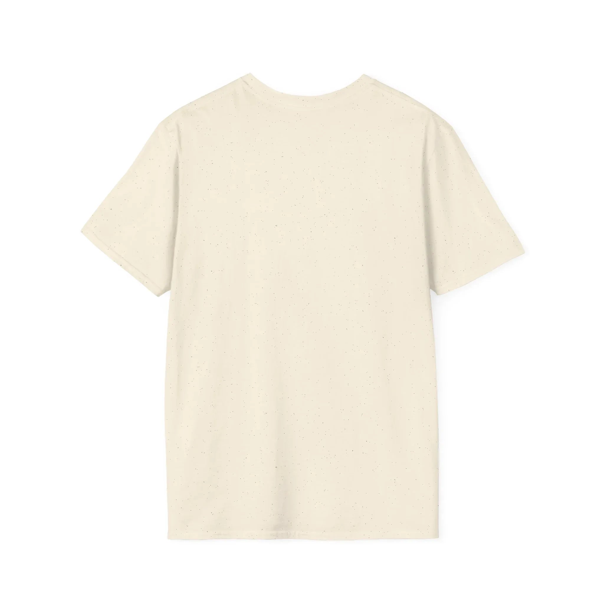 Off-white short-sleeve T-shirt, no graphic visible