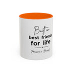 Personalised Best Friends for Life Mug | Custom Name Accent Coffee Mug