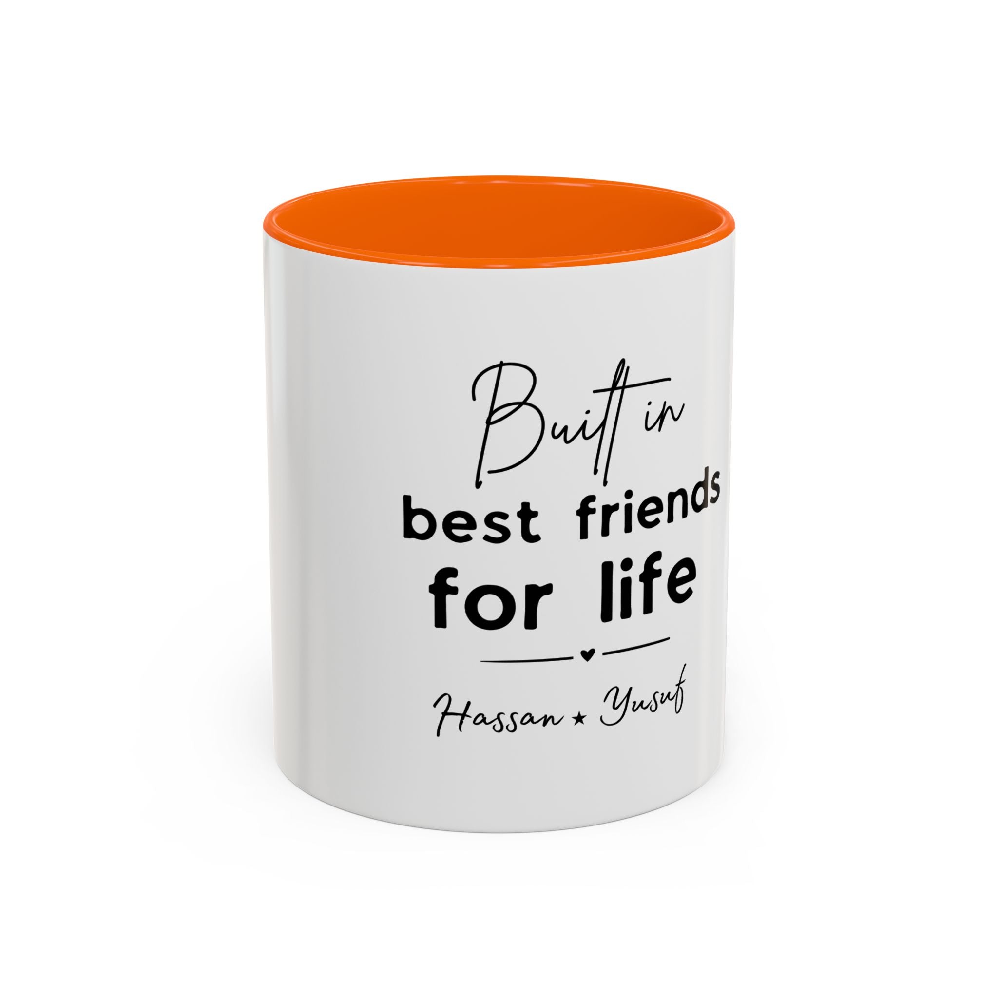 Personalised Best Friends for Life Mug | Custom Name Accent Coffee Mug