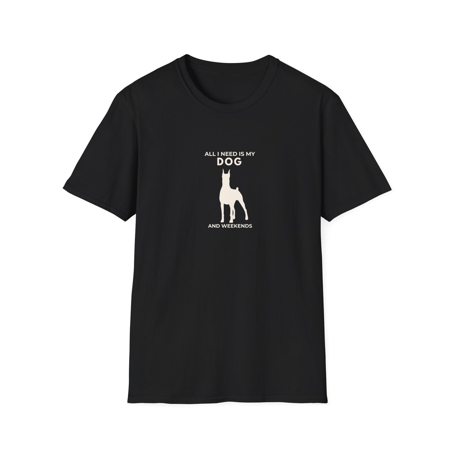 Personalised Dog Lover T-Shirt — "All I Need Is My Dog and..." Custom Gift