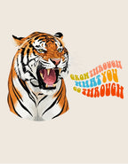 Grow Through What You Go Through Sweatshirt – Tiger, Leopard or Crocodile Design - Alley Crafters