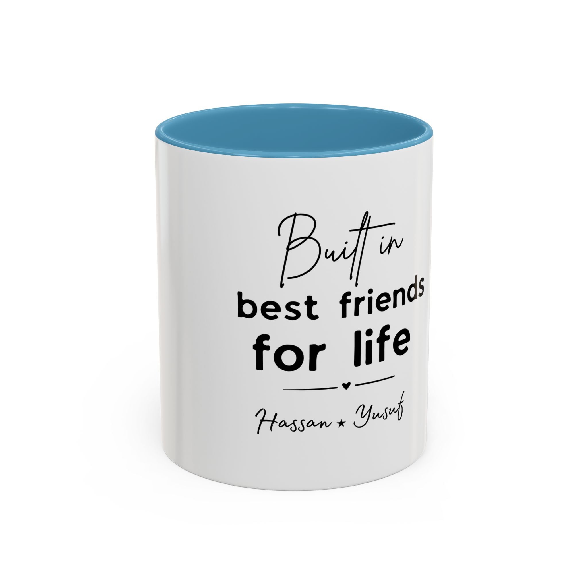 Personalised Best Friends for Life Mug | Custom Name Accent Coffee Mug