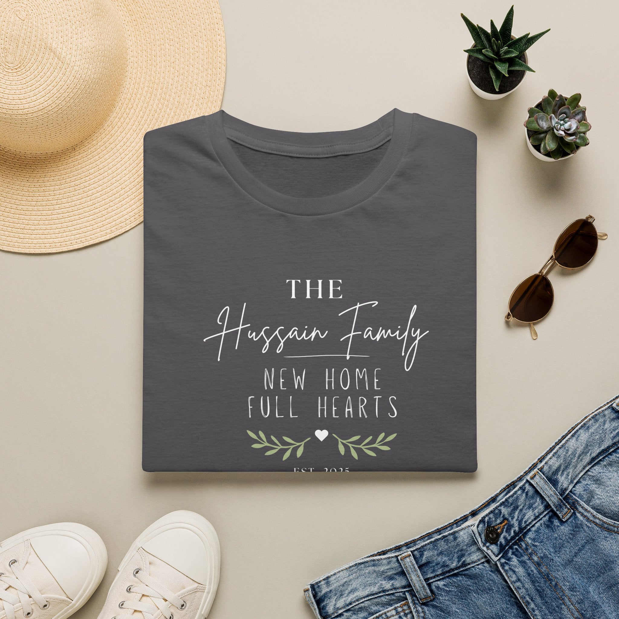 Personalised 'The [Name] Family' New Home T-Shirt | Housewarming Gift