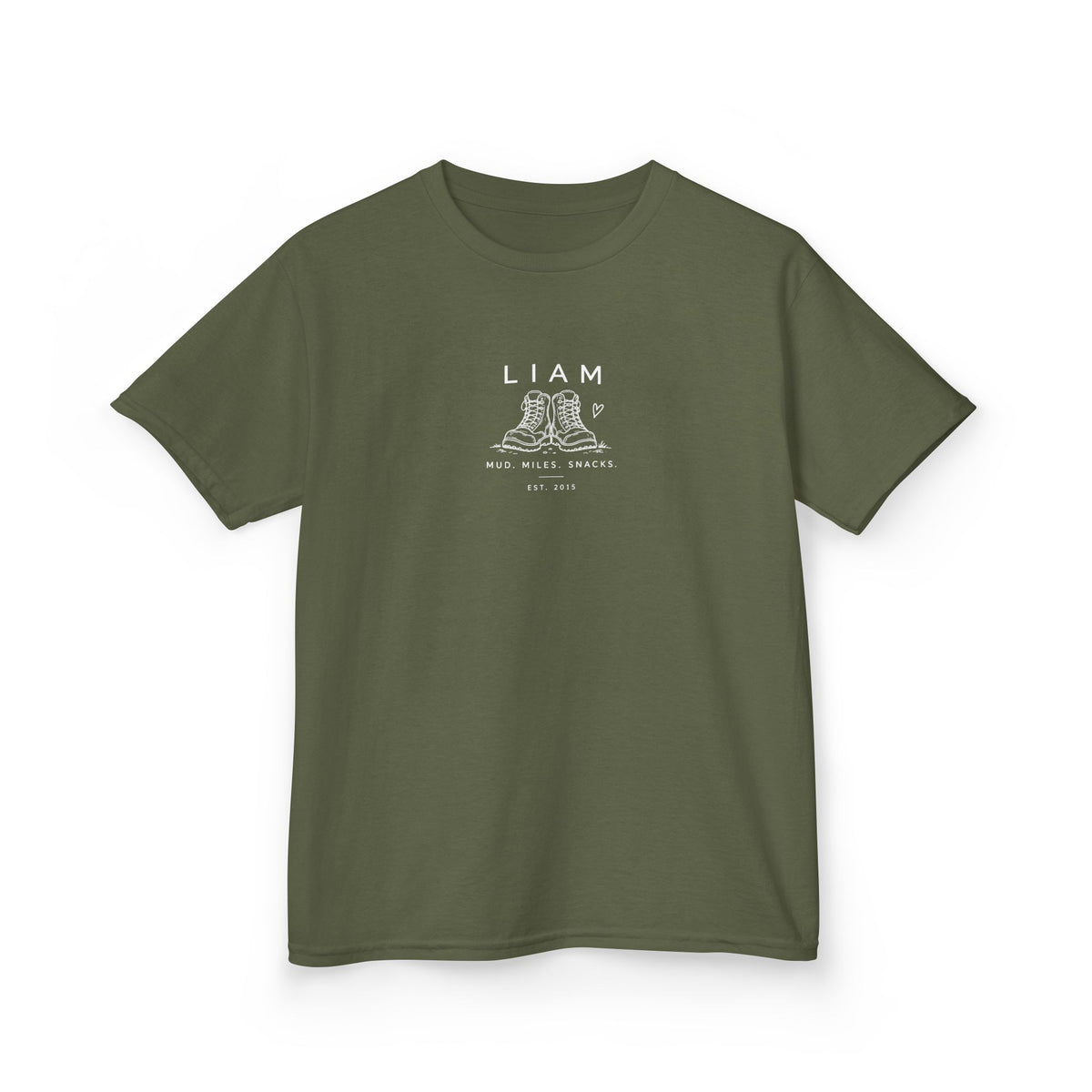 Personalised Hiking Boots Kids T-Shirt | Children's Graphic Tee with Name