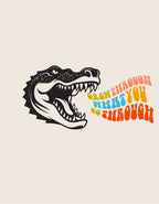 Grow Through What You Go Through Sweatshirt – Tiger, Leopard or Crocodile Design - Alley Crafters