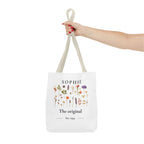 Personalised Floral Tote Bag — Custom Name & Year Garden Tote Gift
