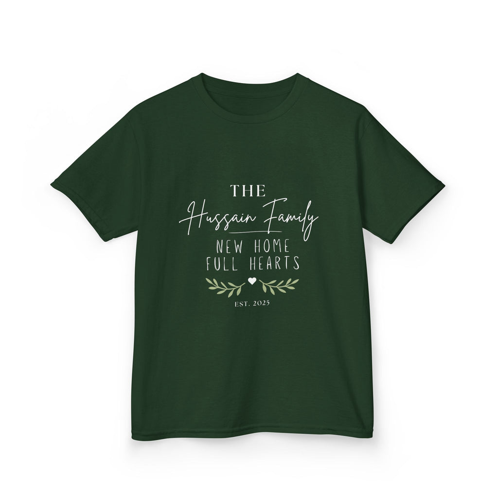 Kids' Personalised 'The [Name] Family' New Home Tee | Housewarming Gift