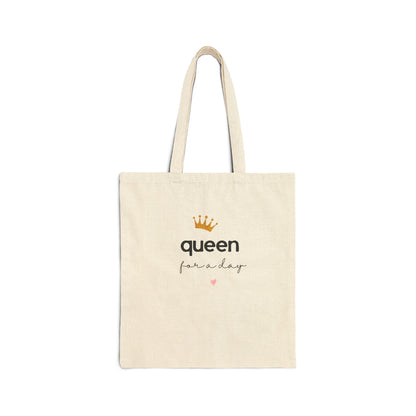 Queen Everyday Canvas Tote Bag — Crown Design | Gift for Her UK