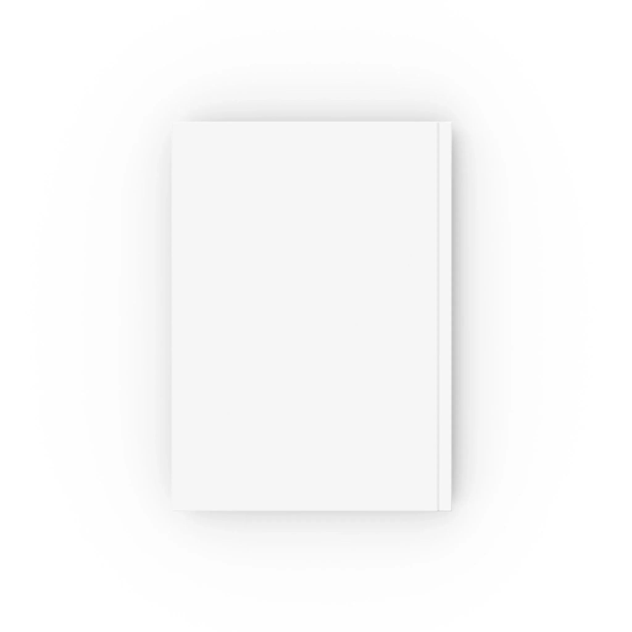 Blank journal with a white cover and plain pages