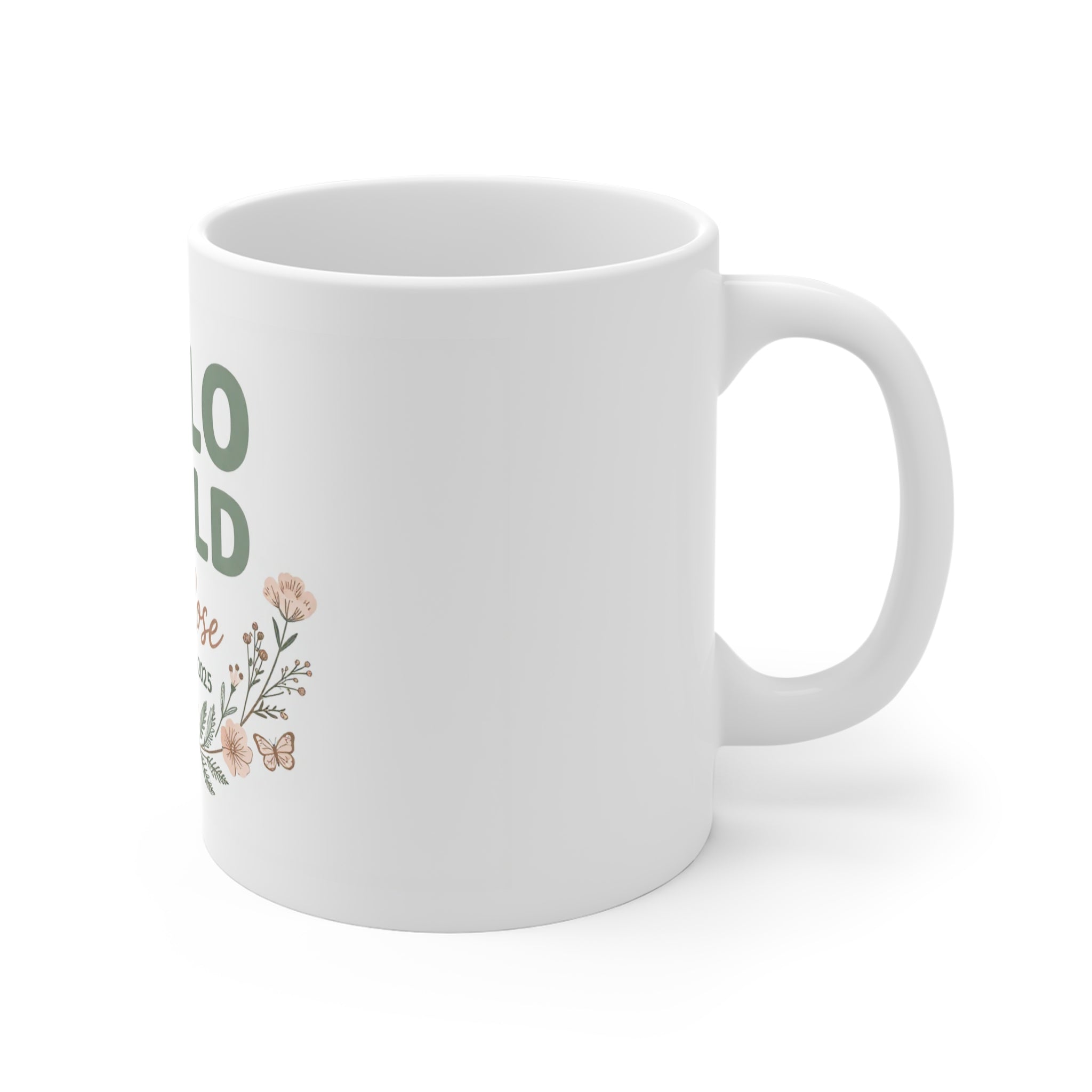 Personalised Hello World Mug | New Baby Gift with Name, Date & Weight UK
