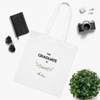 The Graduate Cotton Tote — Minimalist Graduation Gift Bag