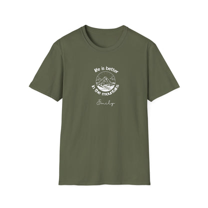Mountain Adventure T‑Shirt — "Life Is Better in the Mountains" Scenic Tee