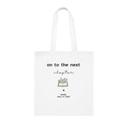 On to the Next Chapter Cotton Tote — Personalized Graduation Book Tote (Class of 2026)