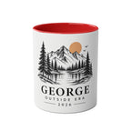 Personalised Mountain Mug | Custom Name Gift for Hikers