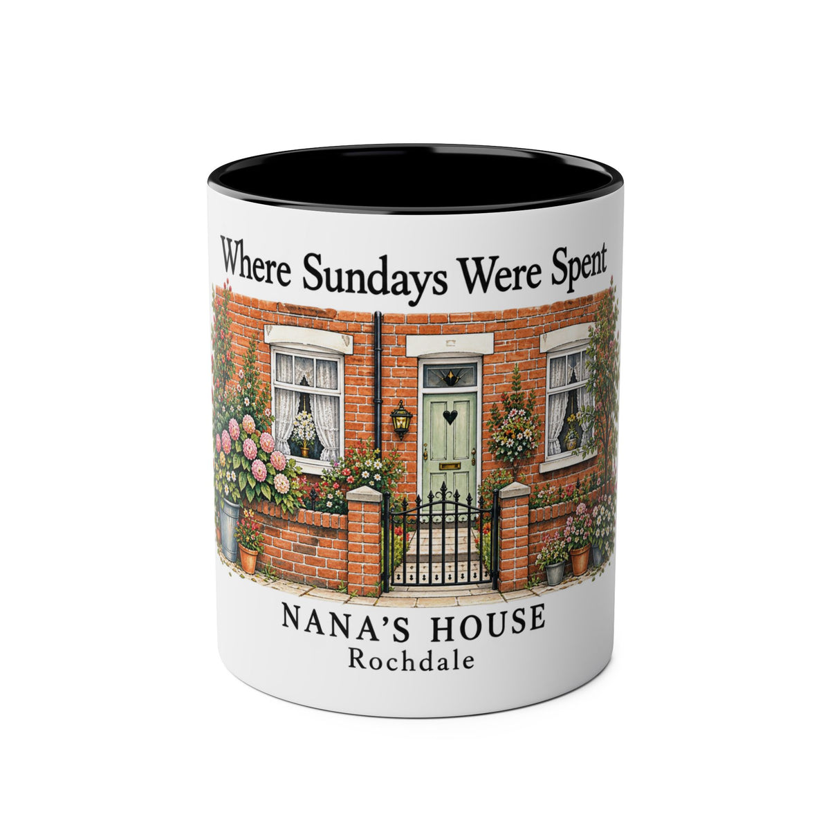 Personalised Family House Mug – Where Sundays Were Spent - #AlleyCrafters