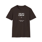Sibling Crew T-Shirt — Personalised Names & EST. Date Family Tee
