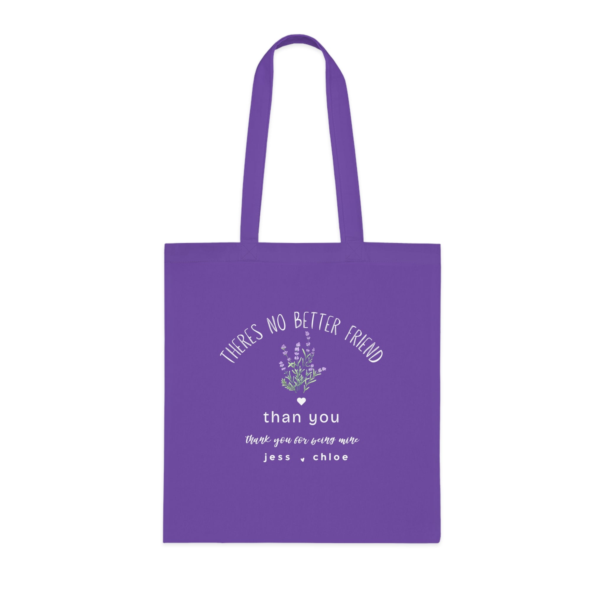 Personalised 'There's No Better Friend' Lavender Tote Bag | Custom Gift for Her