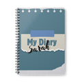 Personalised My Diary A5 Notebook — Custom Name Spiral Journal Gift