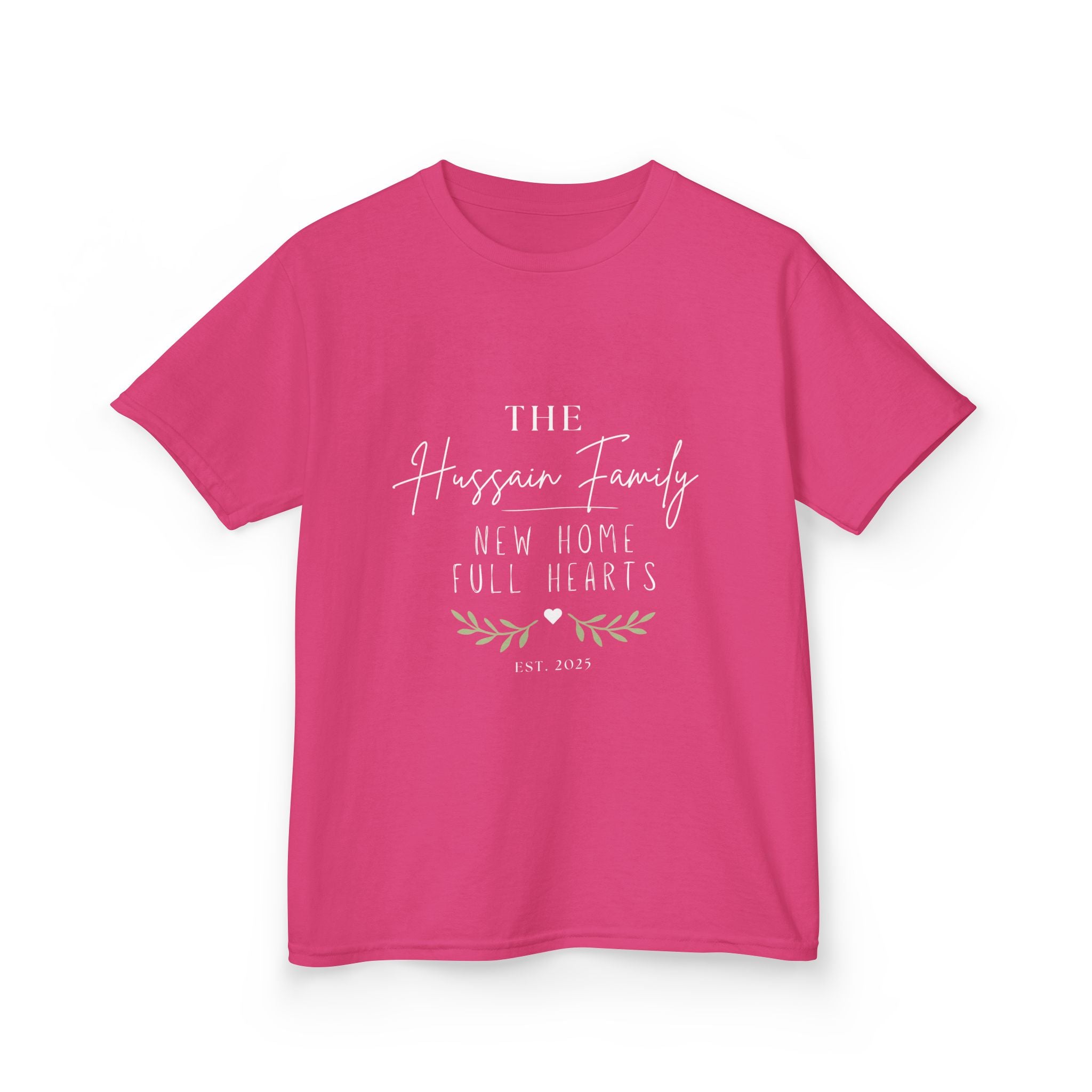 Kids' Personalised 'The [Name] Family' New Home Tee | Housewarming Gift