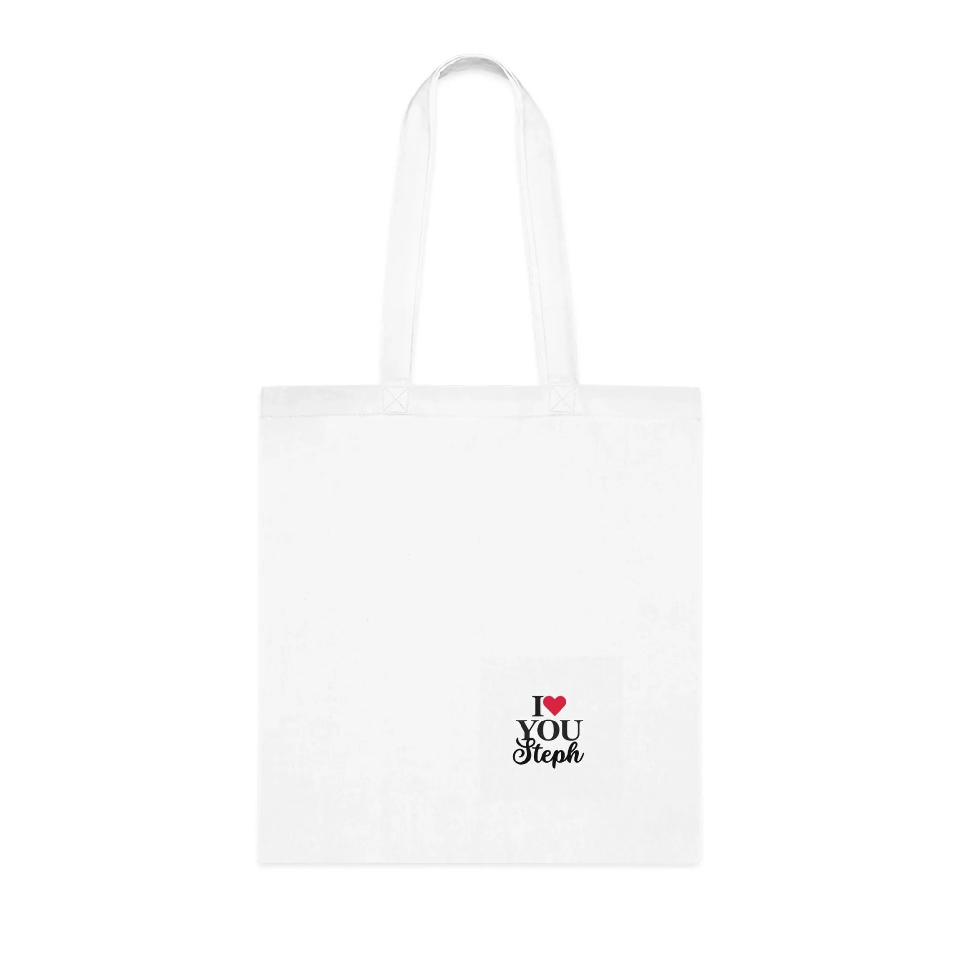 Personalised 'I Love You' Tote Bag | Custom Name Cotton Gift Tote - Alley Crafters