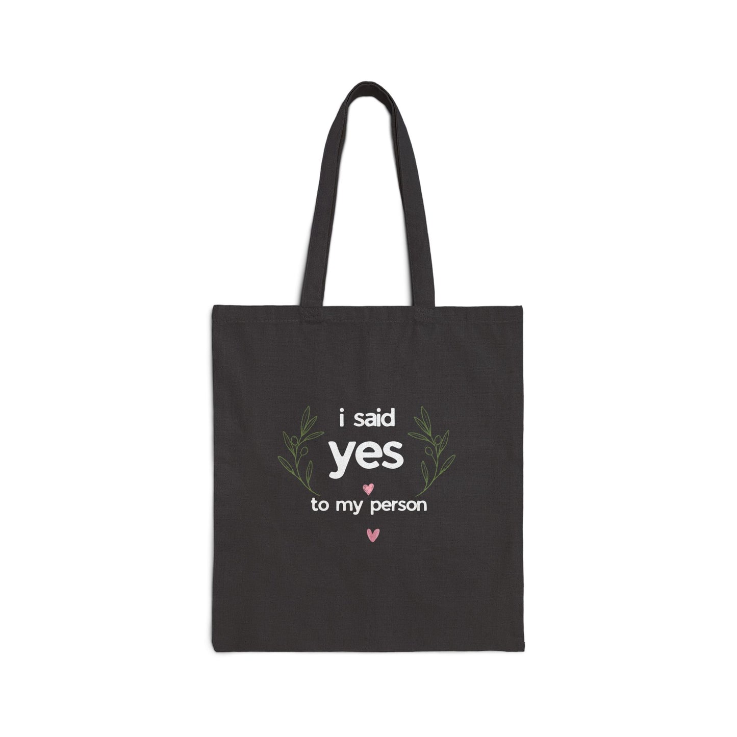 I Said Yes Tote Bag — Engagement Gift Canvas Tote for Bride