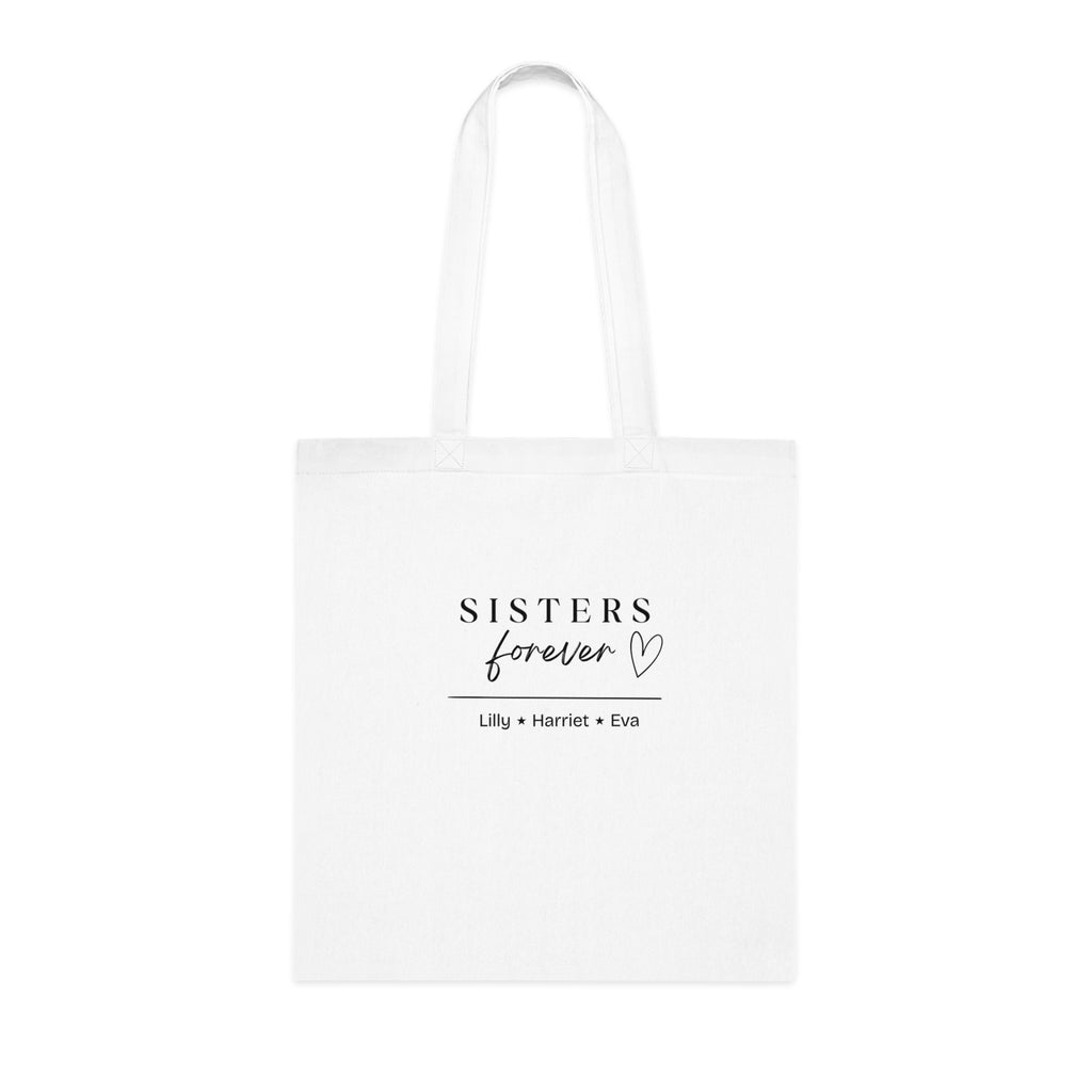 Personalised Sisters Forever Tote Bag | Sister Gift Cotton Tote