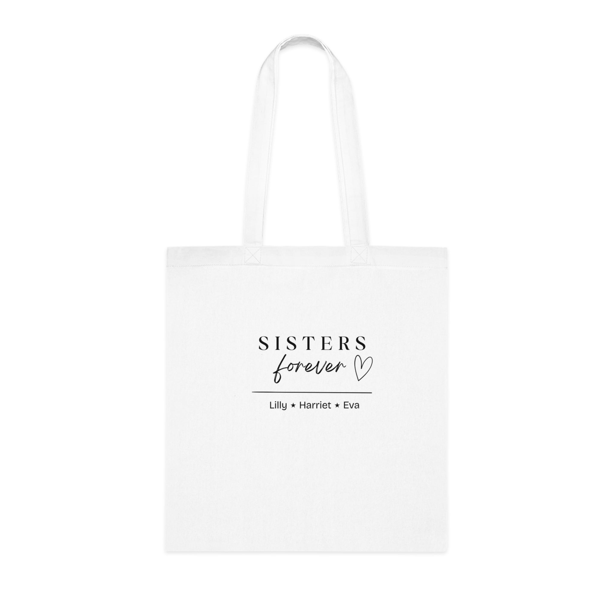 Personalised Sisters Forever Tote Bag | Sister Gift Cotton Tote
