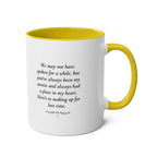 Personalised Name, Year & Quote Mug – Two-Tone Ceramic
