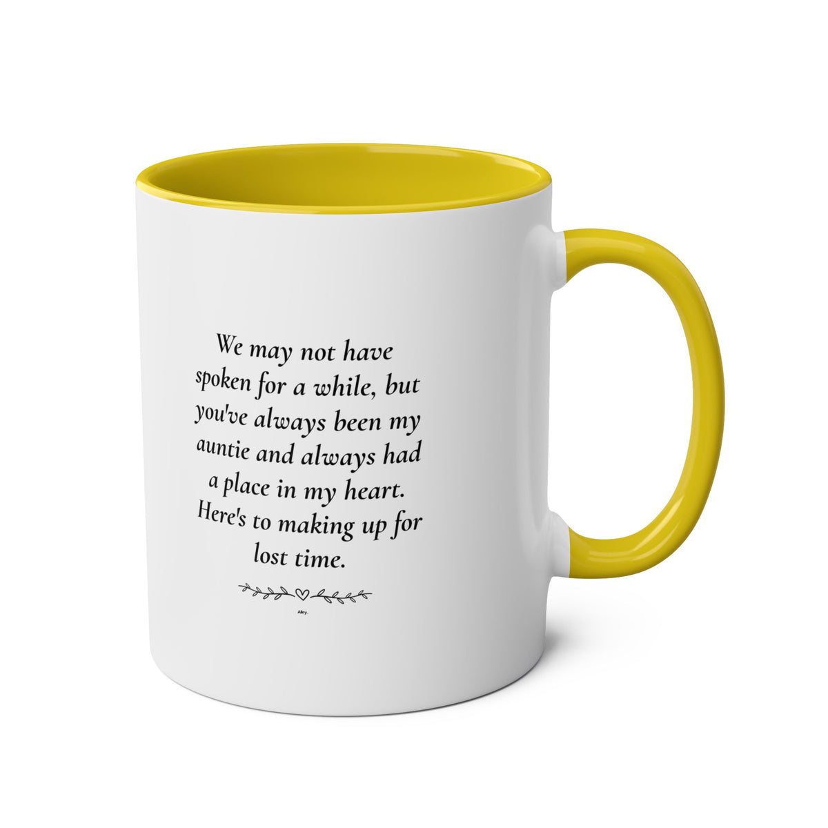 Personalised Name, Year & Quote Mug – Two-Tone Ceramic