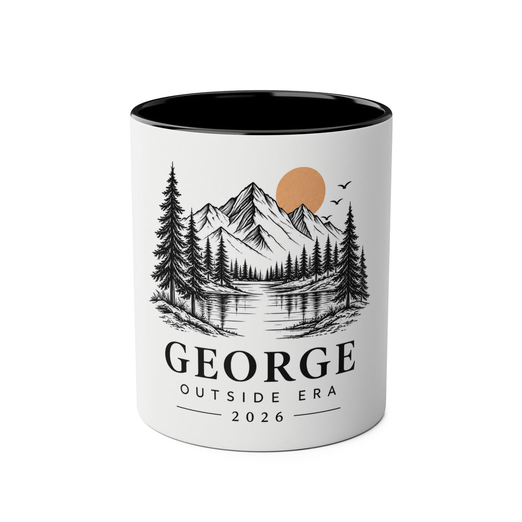 Personalised Mountain Mug | Custom Name Gift for Hikers