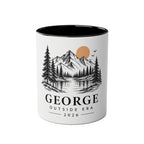 Personalised Mountain Mug | Custom Name Gift for Hikers