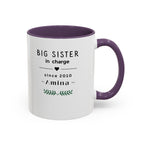 Personalised Sister Mug | Big Sister, Middle Sister or Little Sister | Custom Name Gift