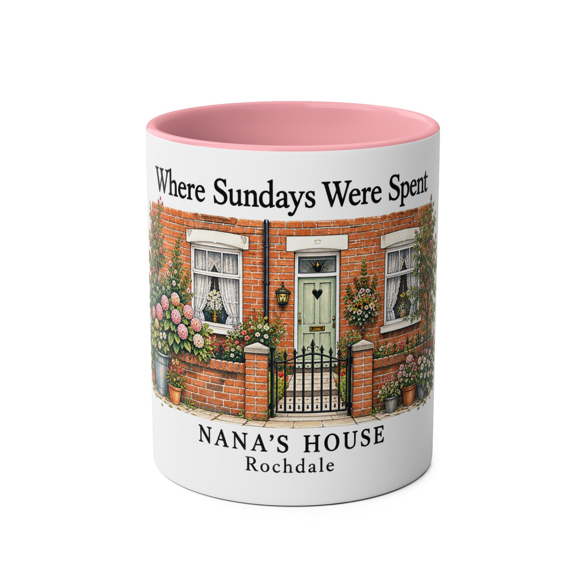 Personalised Family House Mug – Where Sundays Were Spent - #AlleyCrafters