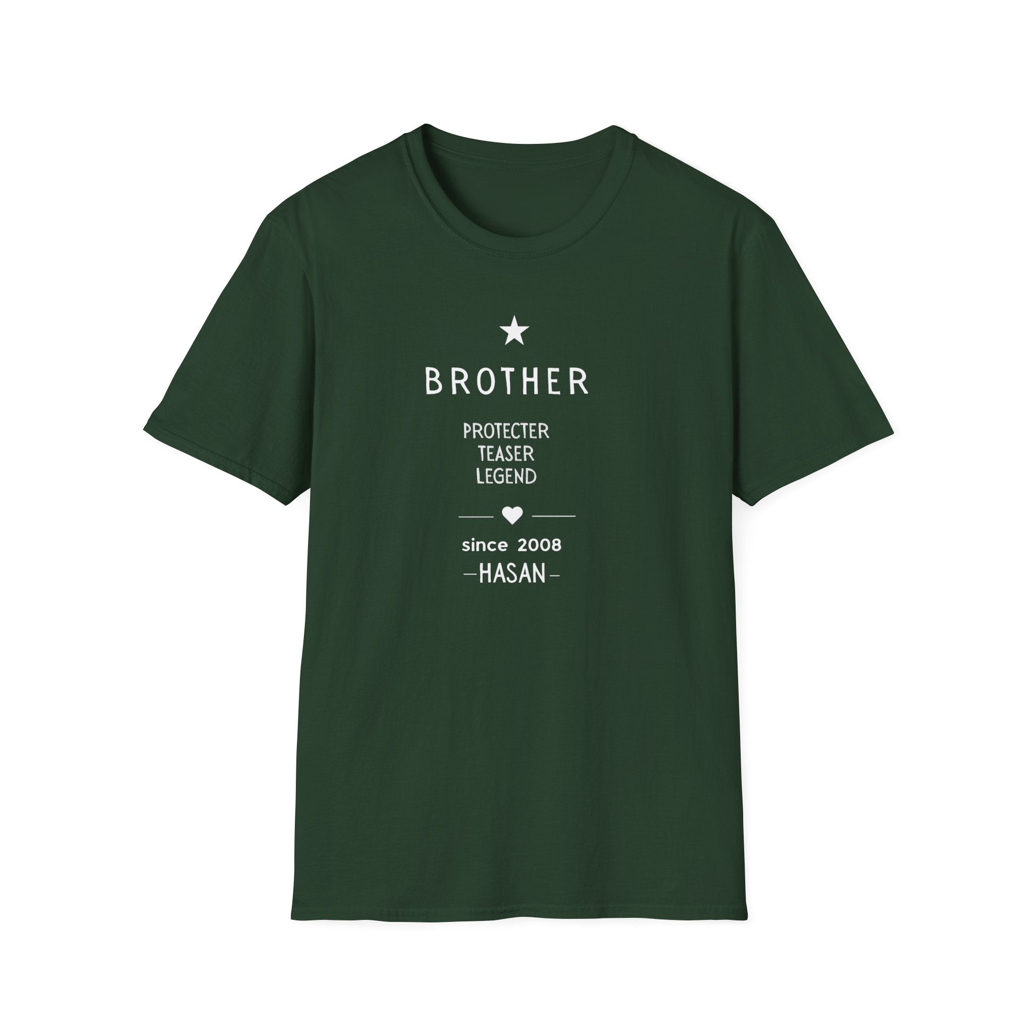 Personalised Brother T-Shirt | Protector Teaser Legend | Custom Name Gift