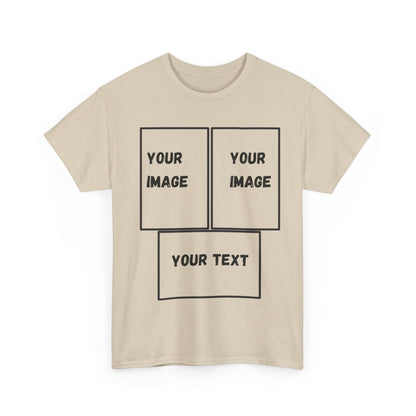 Custom Unisex Heavy Cotton Tee with Text