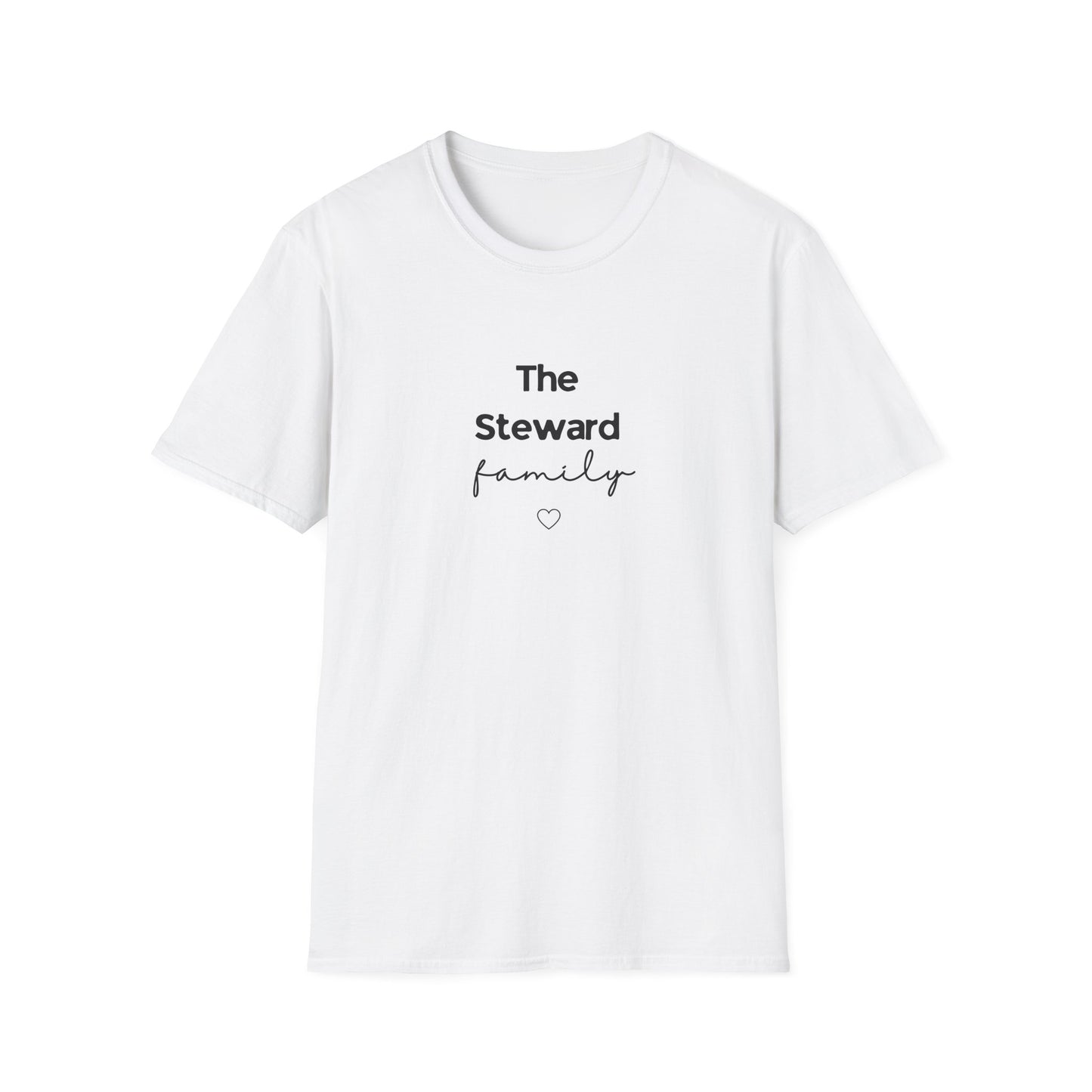 Family T-Shirt | Personalised Script Tee | Custom Last Name Gift