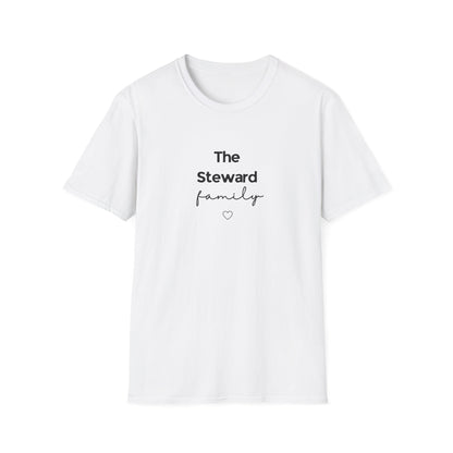 Family T-Shirt | Personalised Script Tee | Custom Last Name Gift