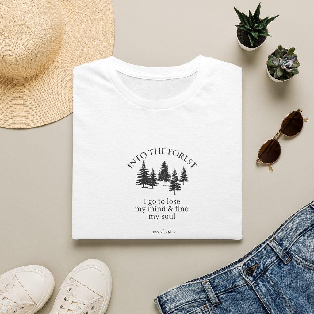 Personalised Into The Forest T-Shirt | Nature Lover Gift | Eco-Friendly Tee